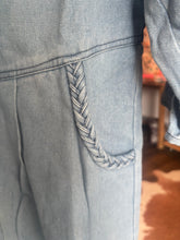 Load image into Gallery viewer, DALLAS DARLING DENIM DRESS/OVERPIECE