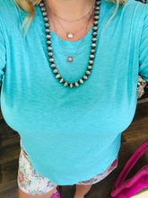 Load image into Gallery viewer, TURQUOISE BASIC TOP
