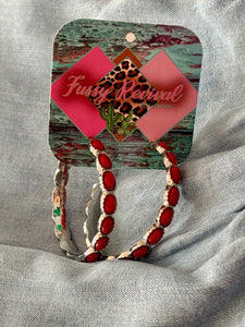 RED ROSE EARRINGS