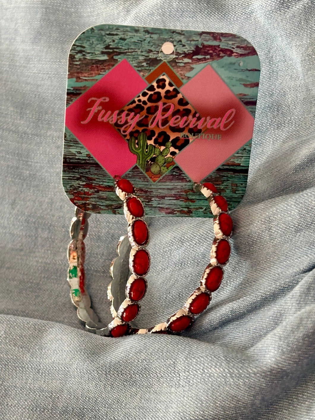 RED ROSE EARRINGS