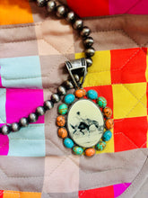 Load image into Gallery viewer, VINTAGE COWBOY PENDENT NECKLACE
