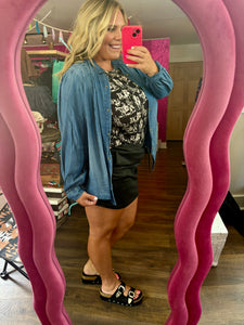 COWBOY BLUES TOP