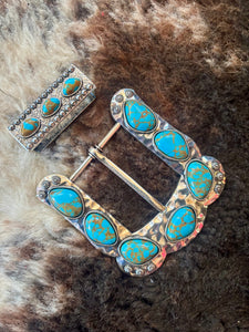 NATIONAL STONE BUCKLE SET
