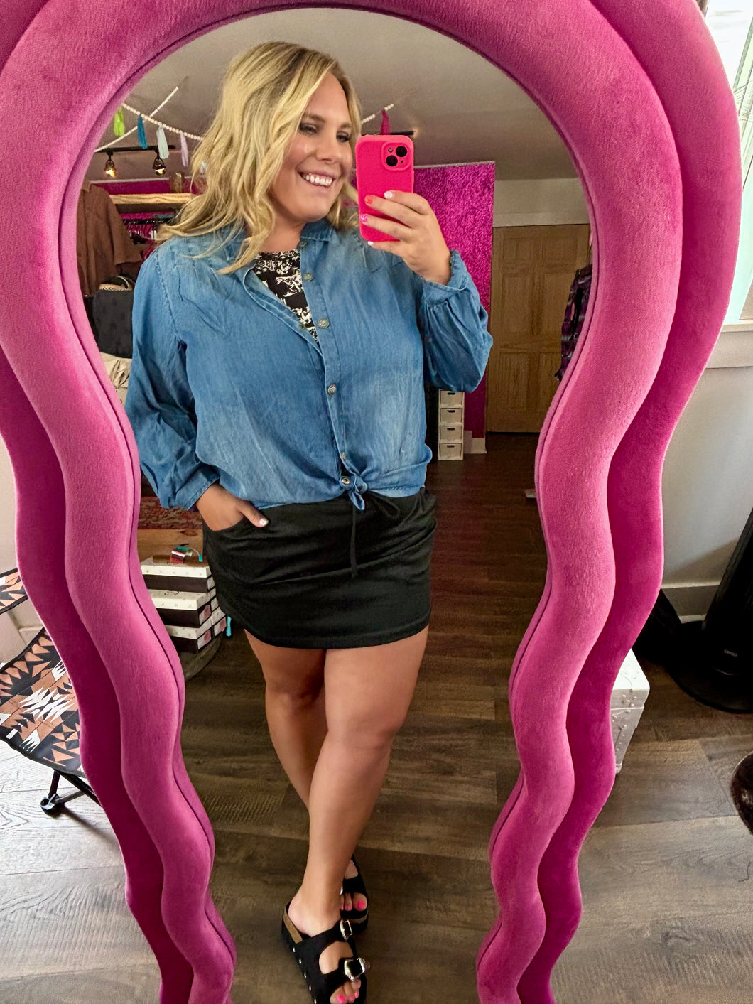 COWBOY BLUES TOP