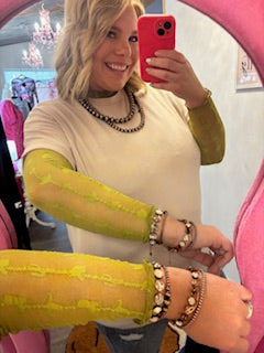 LUCKY DRAW MESH TOP