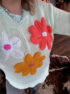 SNOW BLOOM SWEATER