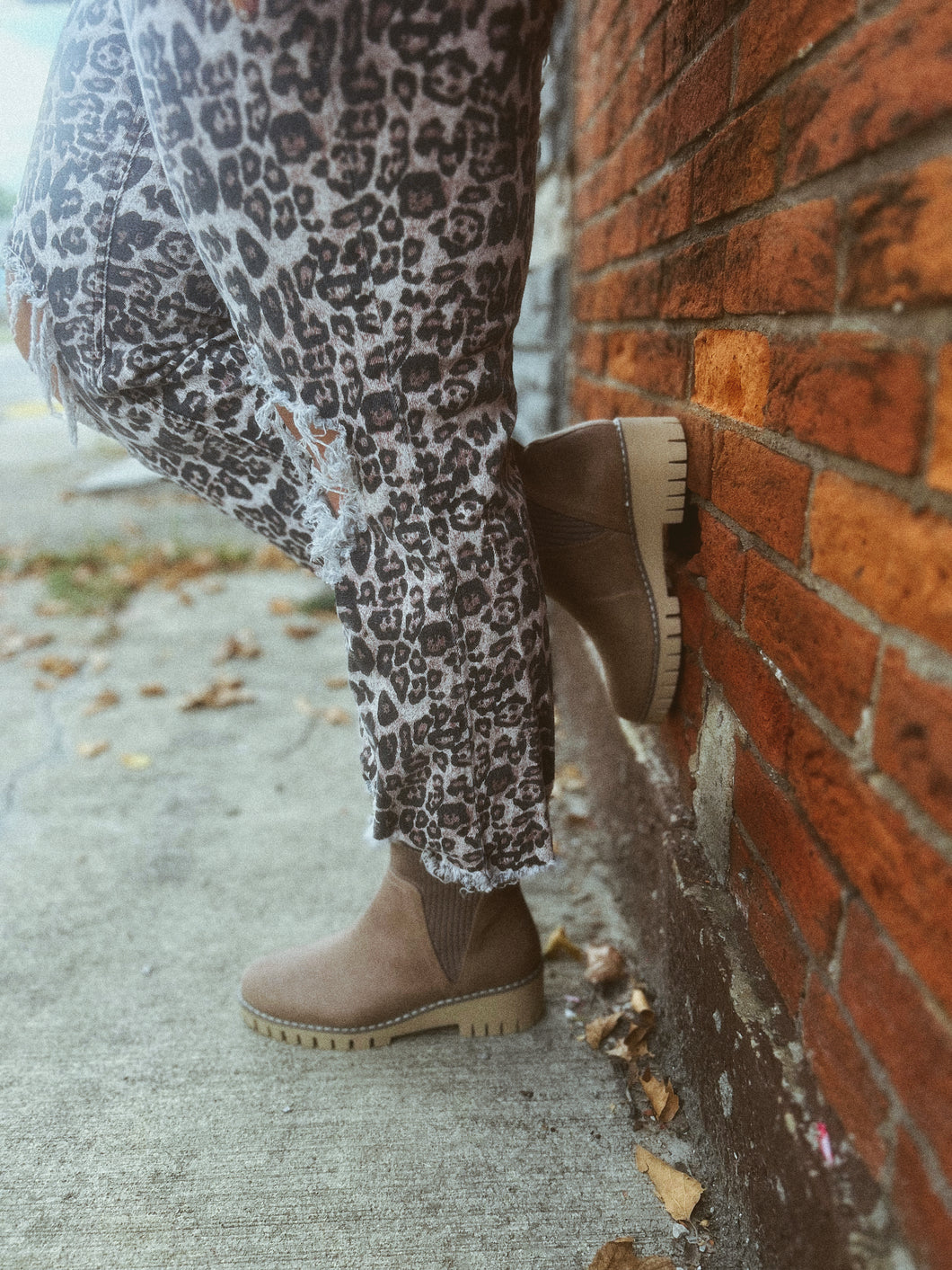 KICK THE LEAVES SWEATER BOOTS