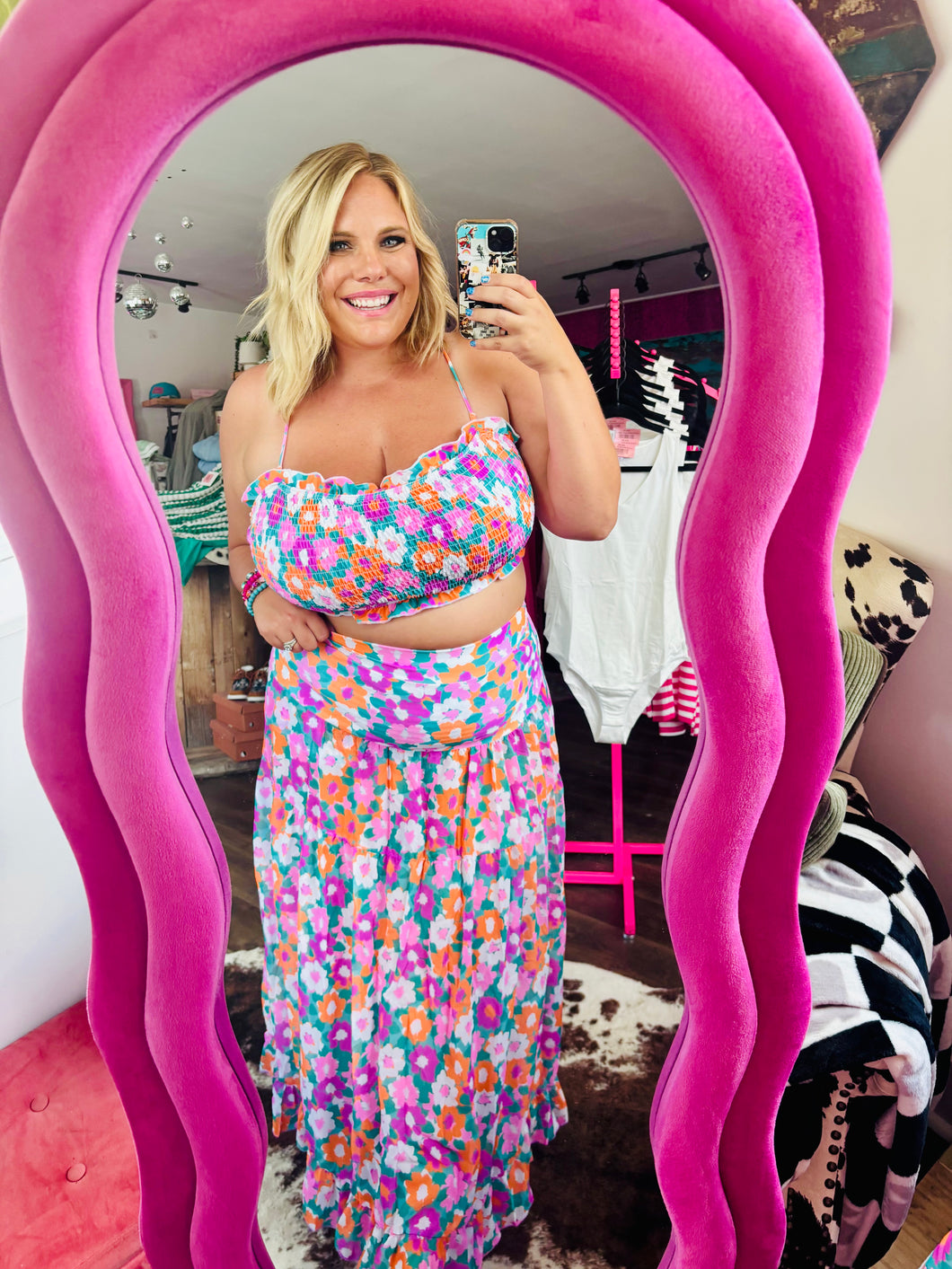 FIELD OF FLOWERS 3 PIECE SWIM SUIT