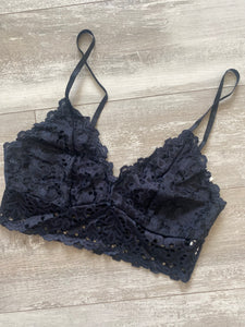 SPRING LACE BRALETTE [black]