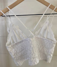 Load image into Gallery viewer, Crochet Lace Bralette-WHITE
